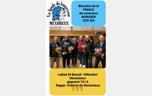 COUPE MURGIER : Victoire LABBE/VILLARDIER