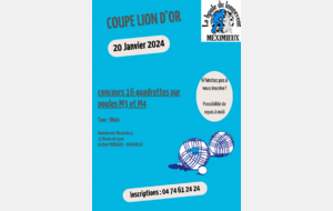 COUPE LION D'OR - 20/01/2024