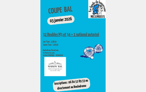 COUPE BAL : 32 DOUBLES 