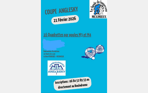 COUPE ANGLESKI : 16 QUADRETTES