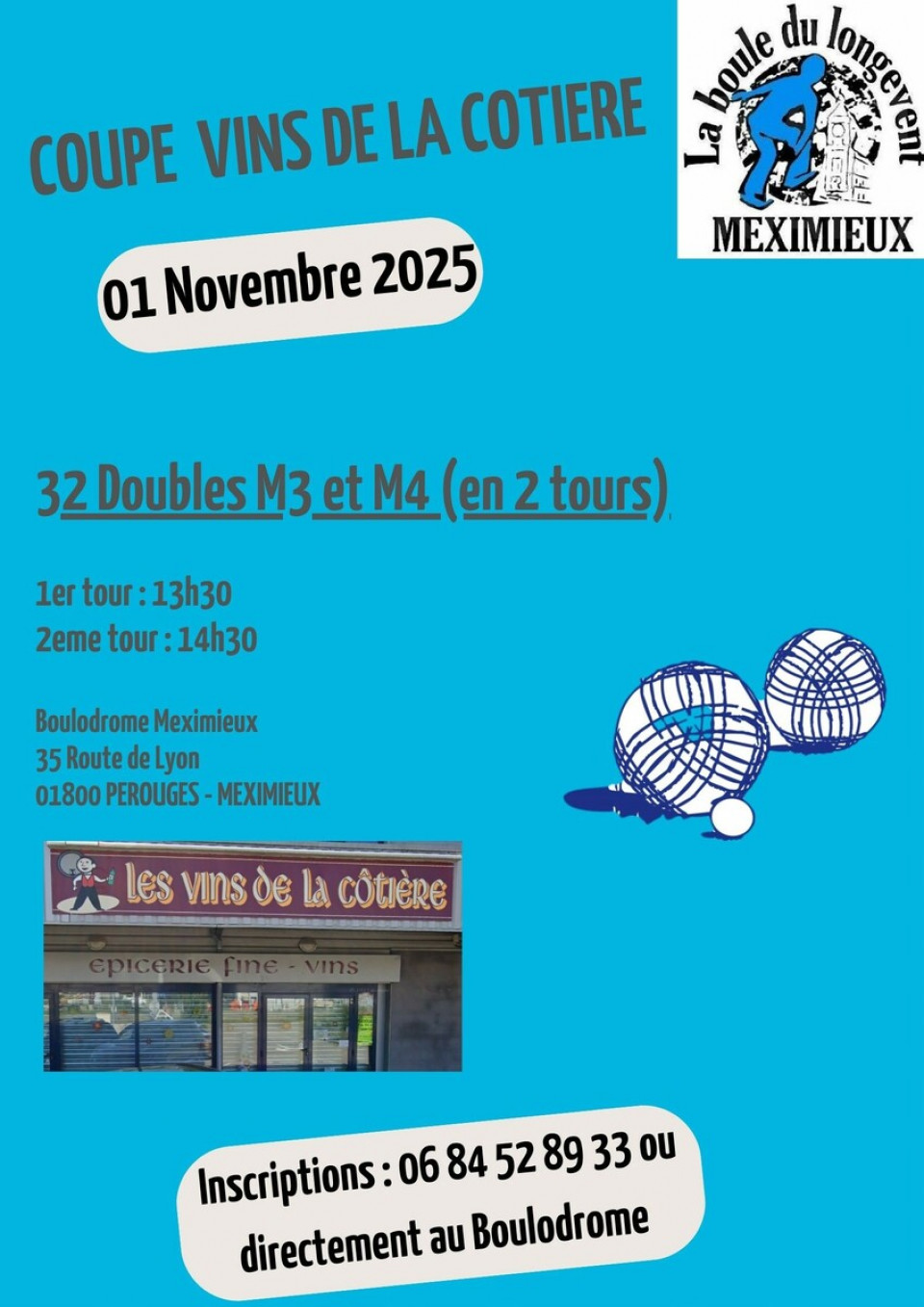 COUPE VINS DE LA CÔTIÈRE : 32 DOUBLES 